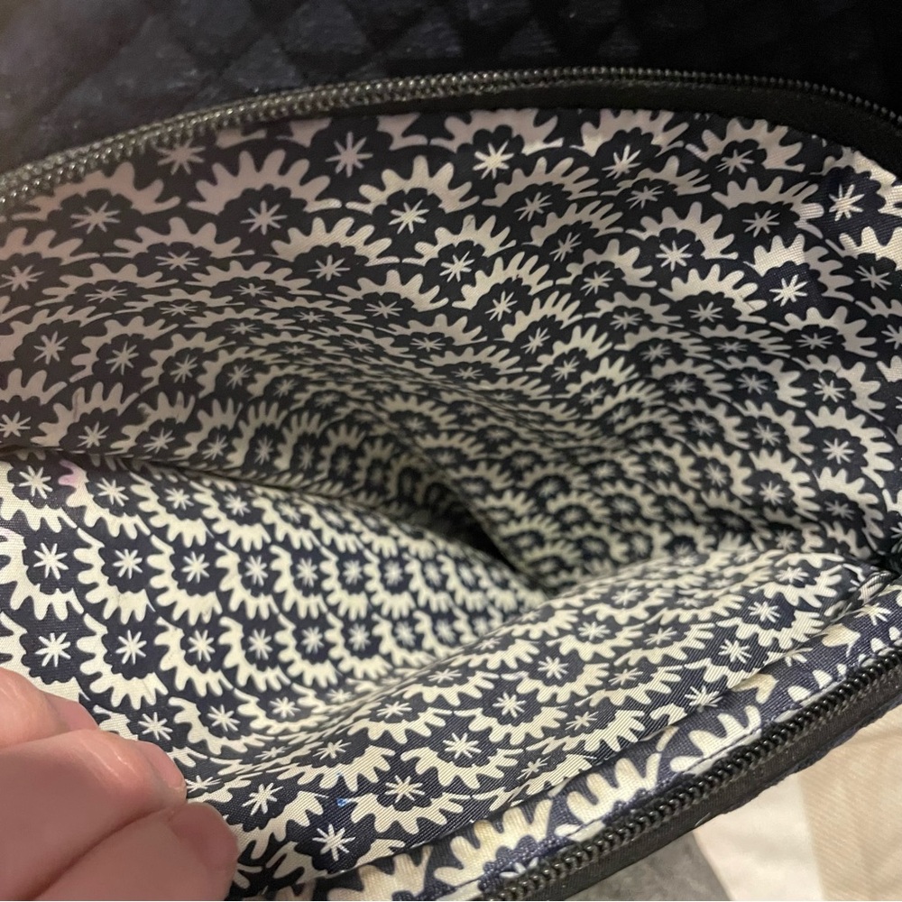 Vera Bradley Quilted Navy Velvet Backpack - Picture 6 of 13
